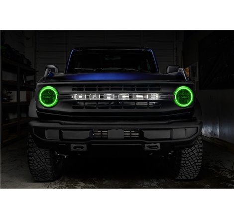 Oracle 2021 Ford Bronco Base Headlight LED Halo Kit - ColorSHIFT - w/ BC1 Controller