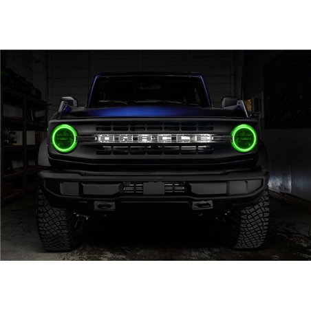 Oracle 2021 Ford Bronco Base Headlight LED Halo Kit - ColorSHIFT - w/ BC1 Controller