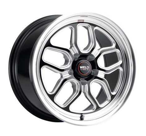 Weld Racing 17x5 Laguna Drag 5x114.3 ET -21 BS2.15 Gloss BLK MIL DIA 78.1