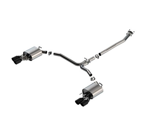 Borla 18-22 Toyota Camry XSE 2.5L i4 AT/MT FWD / 4DR S-TYPE Cat Back Exhaust (Black Chrome)