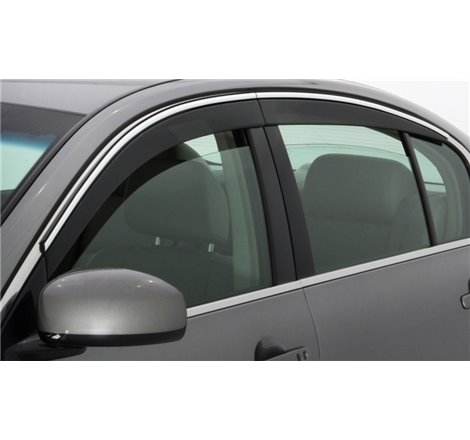 AVS 19-22 Hyundai Santa Fe Ventvisor Low Profile Window Deflectors 4pc - Chrome