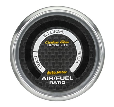 Autometer Carbon Fiber 52mm Electronic Air Fuel Gauge