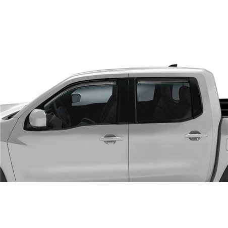 AVS 2022 Nissan Frontier Crew Cab Ventvisor In-Channel Window Deflectors - 4pc - Smoke