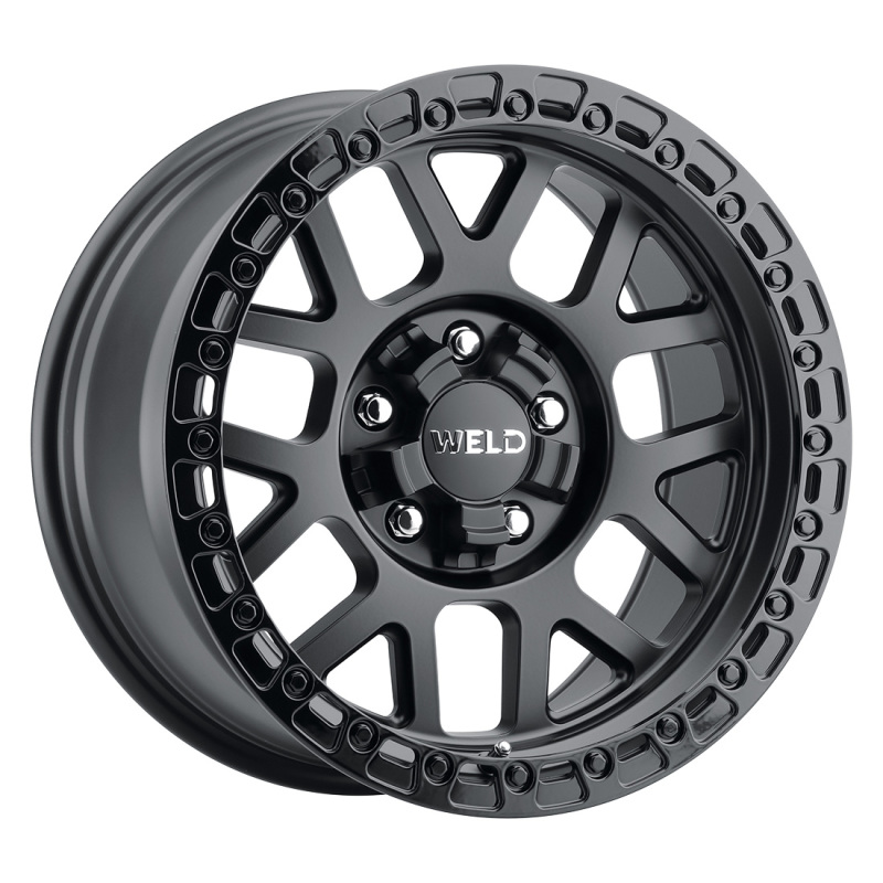 Weld Off-Road W104 17X8.5 Cinch 5X108 5X114.3 ET38 BS6.25 Satin Black / Gloss Black 72.56