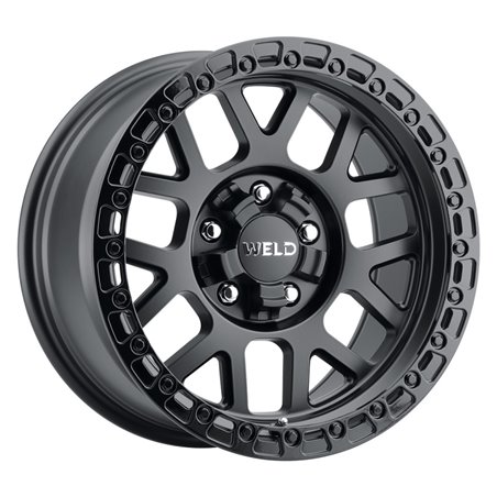 Weld Off-Road W104 17X10 Cinch 5X114.3 5X127 ET-25 BS4.50 Satin Black / Gloss Black 78.1