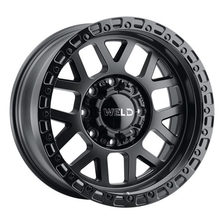 Weld Off-Road W104 20X9 Cinch 6X135 6X139.7 ET00 BS5.00 Satin Black / Gloss Black 106.1