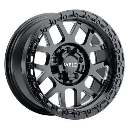 Weld Off-Road W105 17X9.0 Cinch 6X135 6X139.7 ET-12 BS4.50 Gloss Black MIL 106.1