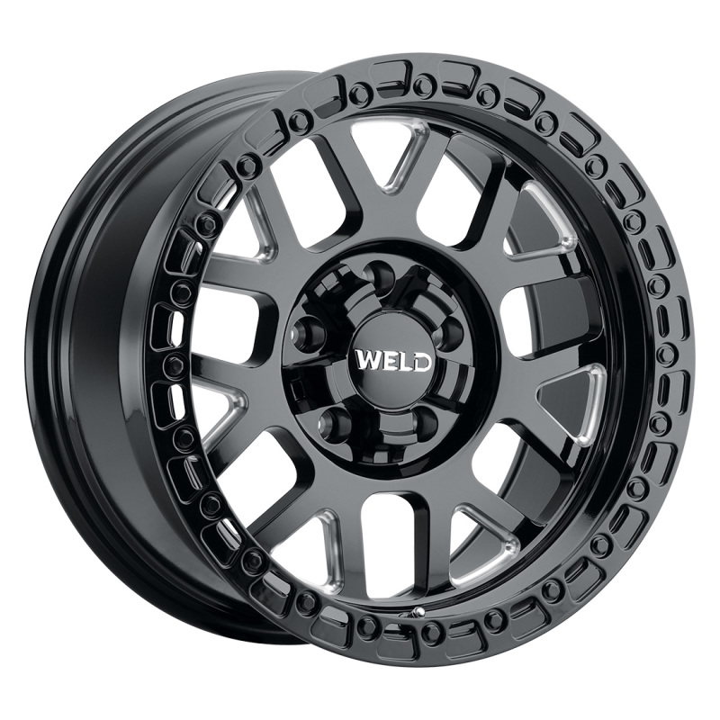 Weld Off-Road W105 17X9.0 Cinch 5X114.3 5X127 ET-12 BS4.50 Gloss Black MIL 78.1