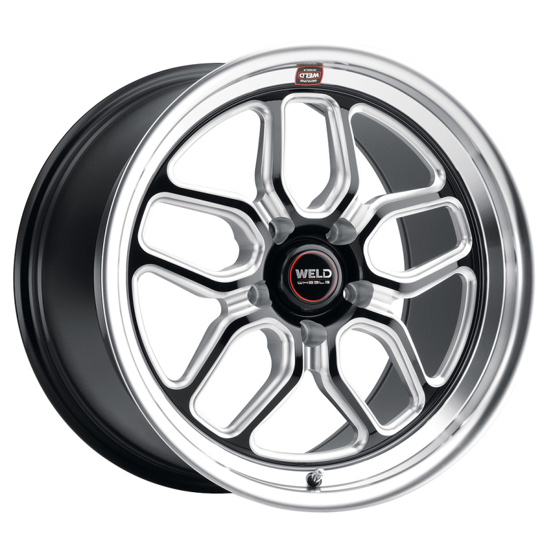 Weld S107 18X8 Laguna 5X114.3 ET29 BS5.6 Gloss Black MIL Dia 72.56