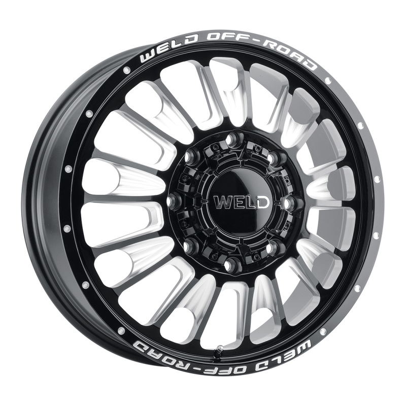 Weld Off-Road W121 20X8.25 Scorch Outer 8X200 ET-202 BS-3.17 Gloss Black MIL 142.2