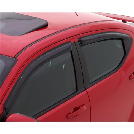 AVS 19-22 Mazda 3 Hatchback Ventvisor Outside Mount Window Deflectors 4pc - Smoke