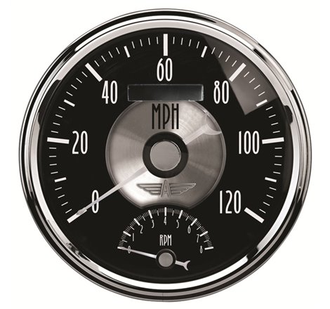 Autometer Prestige Series Black Diamond 5in Gauge Tachometer/Speedometer Combo (120mph 8k RPM)