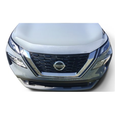 AVS 21-22 Nissan Rogue Aeroskin Low Profile Hood Shield - Chrome