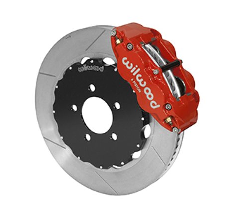 Wilwood 03-11 Crown Victoria Forged Narrow Superlite 6R Front Brake Kit w/ Slotted GT Rotor - Red