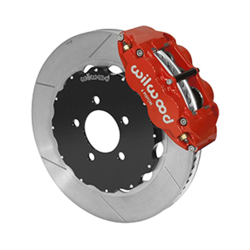 Wilwood 03-11 Crown Victoria Forged Narrow Superlite 6R Front Brake Kit w/ Slotted GT Rotor - Red