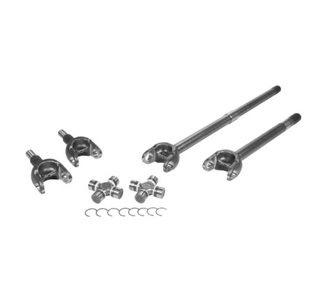 Yukon Gear 18-19 Jeep Wrangler Front 4340 Chromoly Axle Kit Dana 44 32 Spline w/1350 (7166) Joints