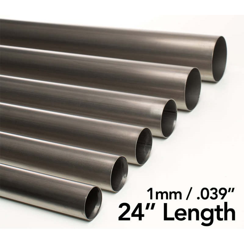 Ticon Industries 2.13in Diameter 24in Length 1mm/.039in Wall Thickness Titanium Tube