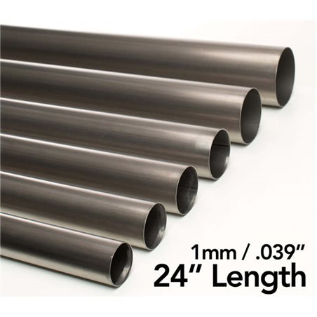 Ticon Industries 2.13in Diameter 24in Length 1mm/.039in Wall Thickness Titanium Tube