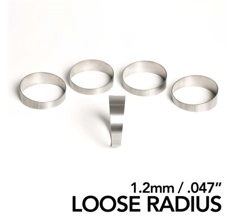 Ticon Industries 2.13in Diameter 2D Loose Radius 1.2mm/.047in Titanium Pie Cut - 5pk