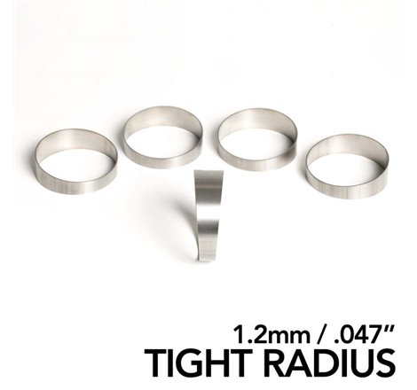 Ticon Industries 2.13in Diameter 1.25D Tight Radius 1.2mm/.047in Titanium Pie Cut - 5pk