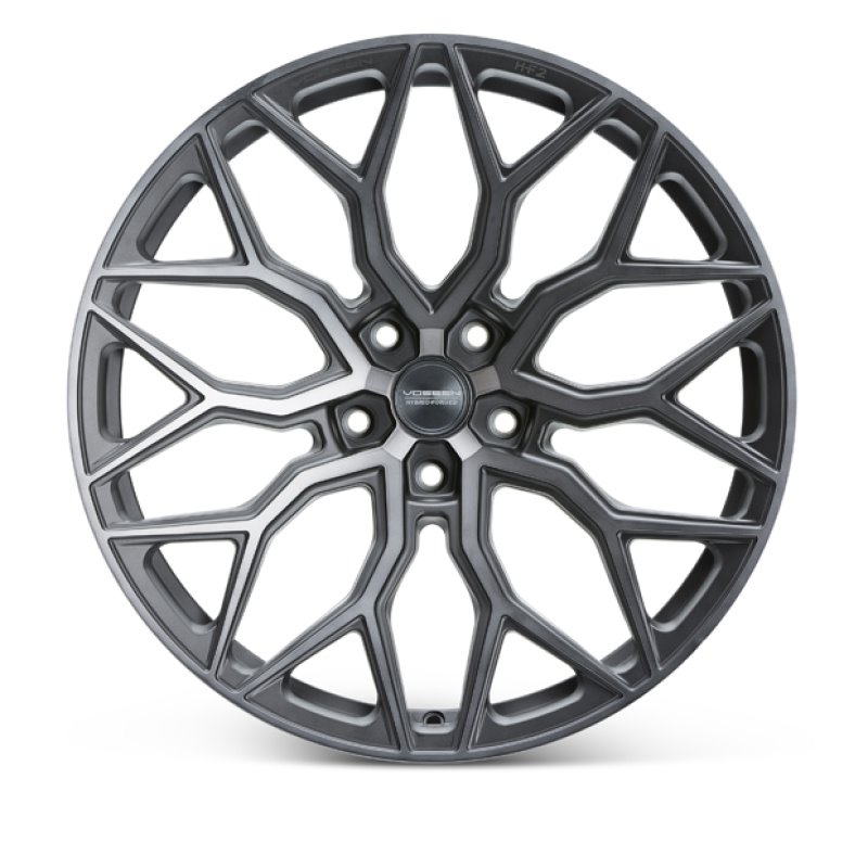 Vossen HF-2 20x9 / 5x120 / ET35 / Flat Face / 72.56 - Tinted Matte Gunmetal