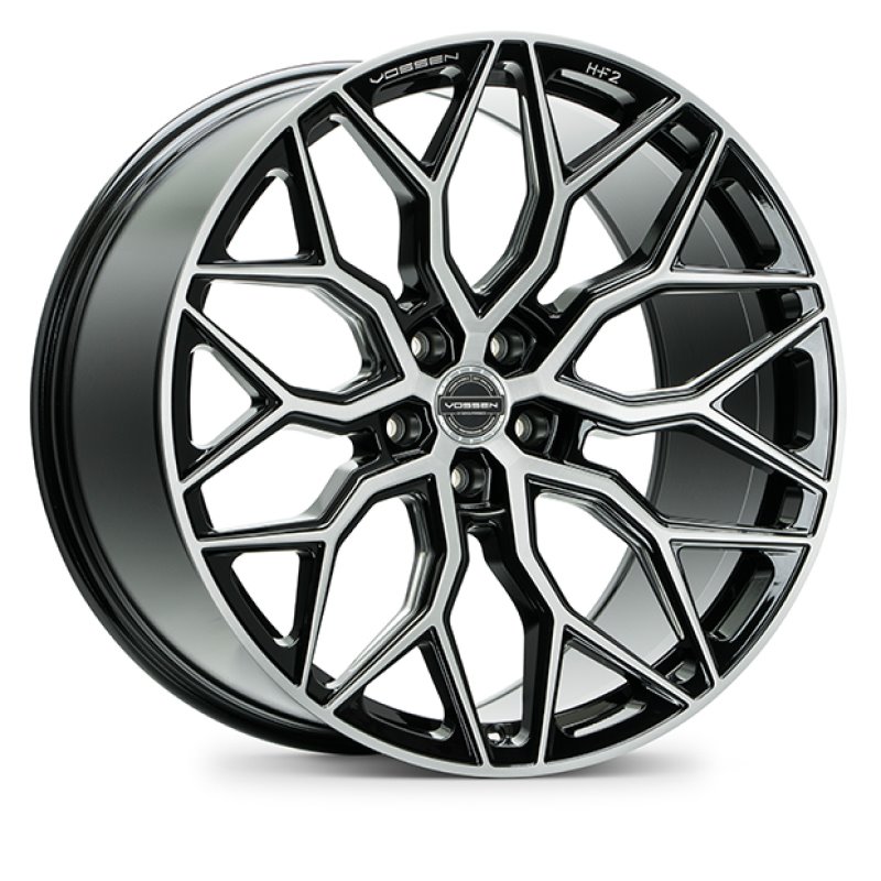 Vossen HF-2 20x9 / 5x120 / ET35 / Flat Face / 72.56 - Brushed Gloss Black