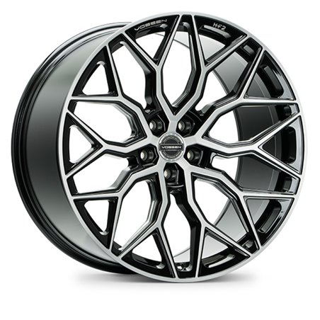 Vossen HF-2 20x10 / 5x120 / ET45 / Deep Face / 72.56 - Brushed Gloss Black