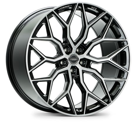 Vossen HF-2 20x9.5 / 5x112 / ET40 / Deep Face / 66.56 - Brushed Gloss Black