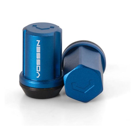 Vossen 35mm Lock Nut - 14x1.5 - 19mm Hex - Cone Seat - Blue (Set of 4)