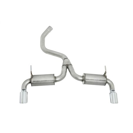 Gibson 14-21 Jeep Cherokee 3.2L 2.5in/2.25in Black Elite Cat-Back Dual Split Exhaust - Stainless