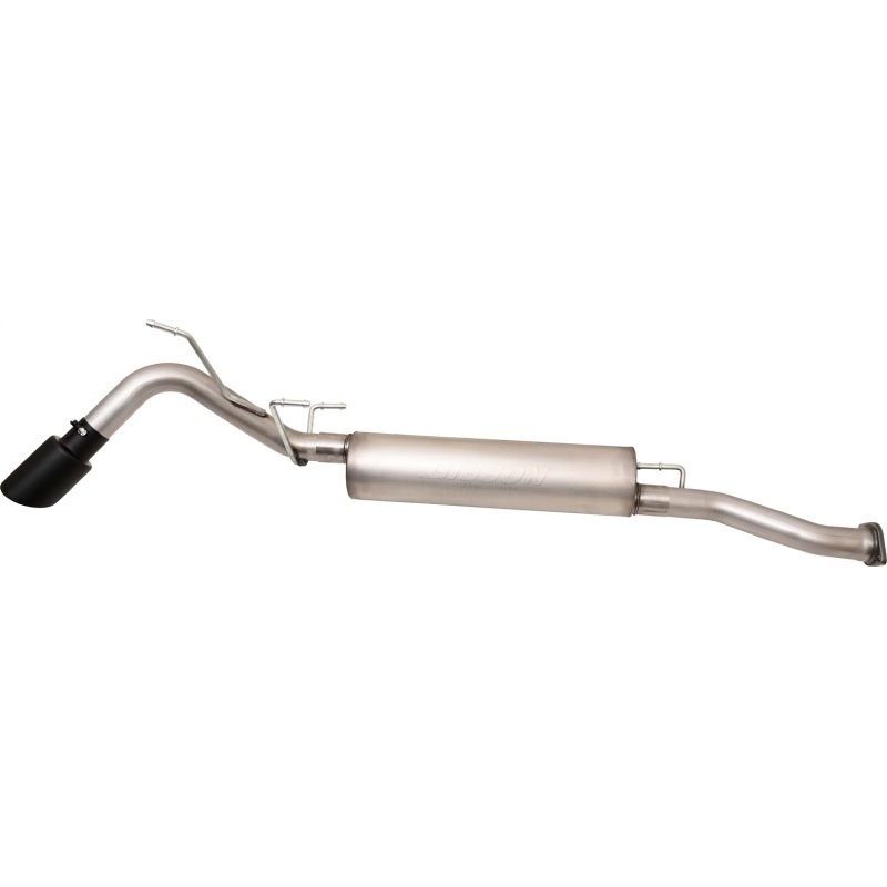 Gibson 16-22 Toyota Tacoma 3.5L 2.5in Cat-Back Single Exhaust System Stainless - Black Elite