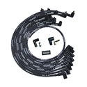 Moroso SBC Over Valve Cover Sleeved 90 Deg Plug Non-HEI Ultra Spark Plug Wire Set - Black