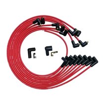 Moroso SBC Under Header 90 Plug Non-HEI Ultra Spark Plug Wire Set - Red