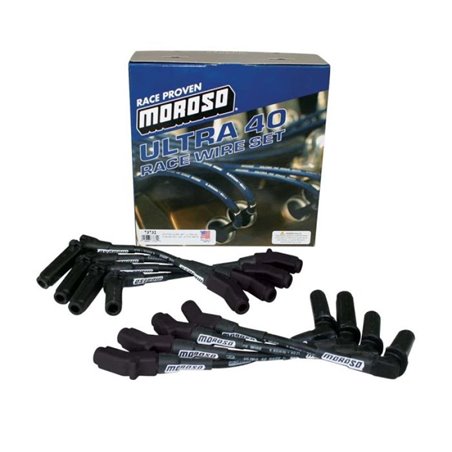 Moroso GM LS Unsleeved Ultra 40 Wire Set - Black (For 68476)