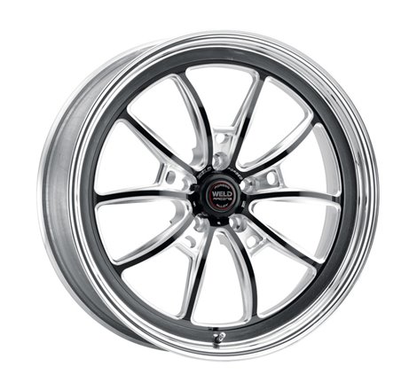 Weld S80 20x8 / 5x115 BP / 5.3in BS Black Wheel (High Pad) - Non-Beadlock