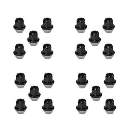 Ford Racing M12 x 1.5 Black Lug Nut - Set of 20