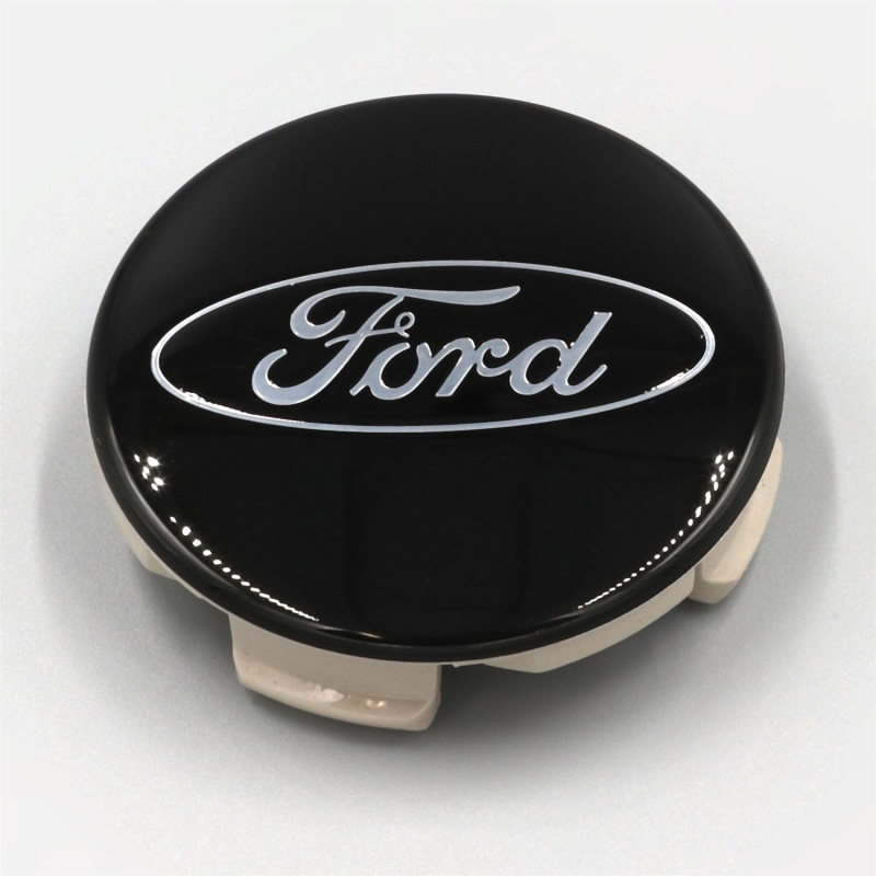 Ford Racing Ford Truck/SUV Black And Chrome Wheel Center Cap Kit