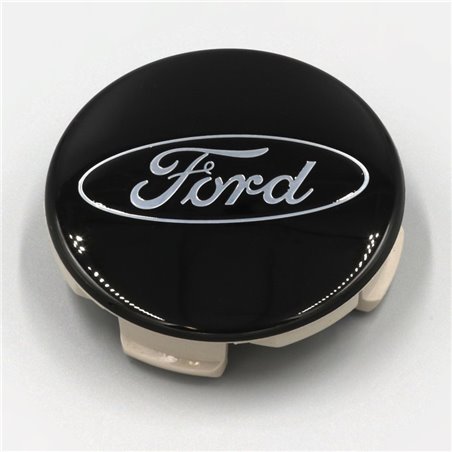 Ford Racing Ford Truck/SUV Black And Chrome Wheel Center Cap Kit