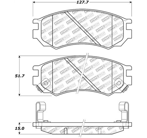 StopTech 91-94 Nissan Sentra Street Select Front Brake Pads