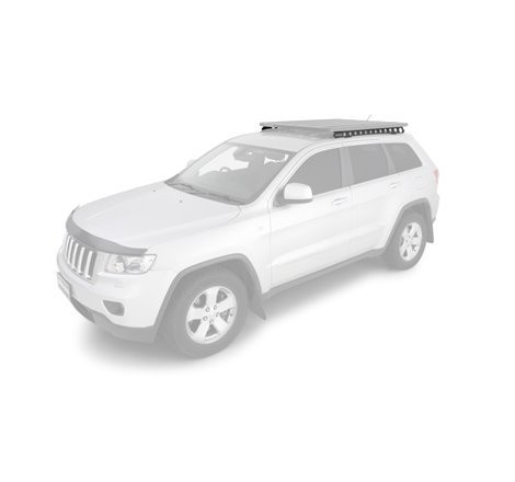 Rhino-Rack 11-21 Jeep Grand Cherokee WK2 4DR (w/ Metal Roof Rails) Backbone Mounting System - Black