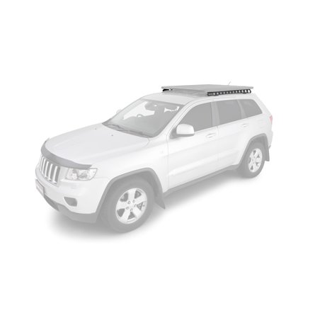 Rhino-Rack 11-21 Jeep Grand Cherokee WK2 4DR (w/ Metal Roof Rails) Backbone Mounting System - Black