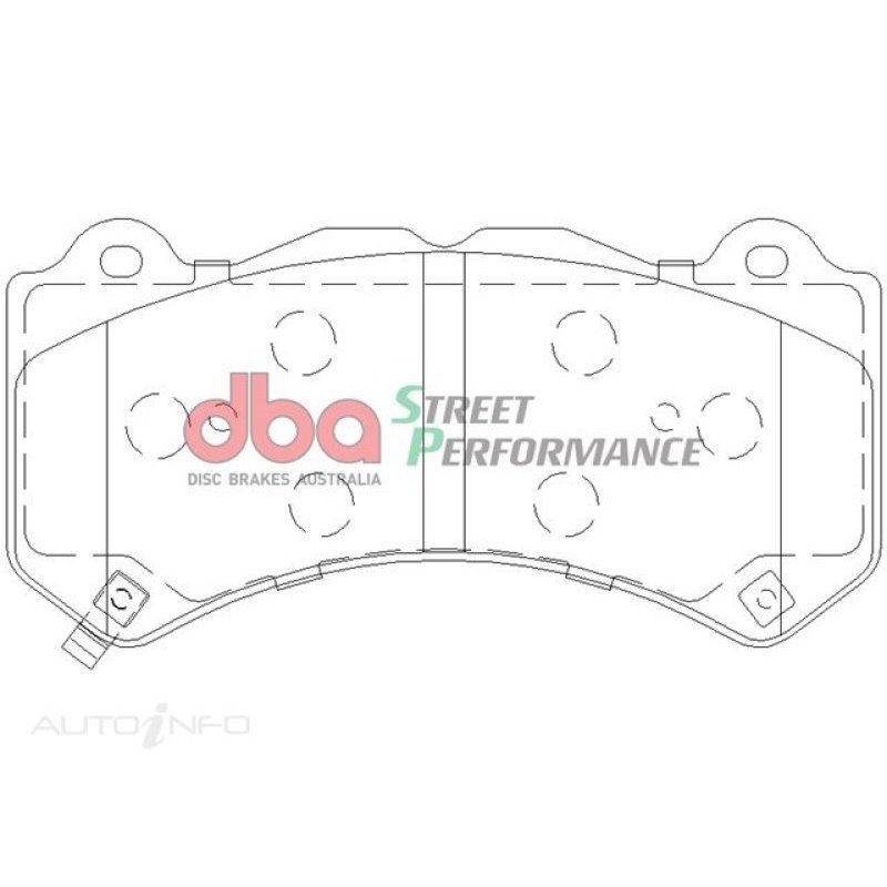 DBA 16+ Camaro SS/ZL1 6-Piston Caliper Front Street Performance Brake Pad Kit