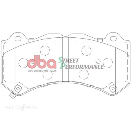 DBA 16+ Camaro SS/ZL1 6-Piston Caliper Front Street Performance Brake Pad Kit