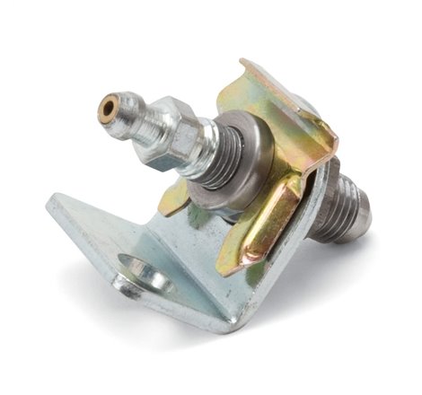 Russell Adapter Fitting -4 AN Male Flare to 3/8in. -24 Brake Bleeder Female - Clear Zinc Finish