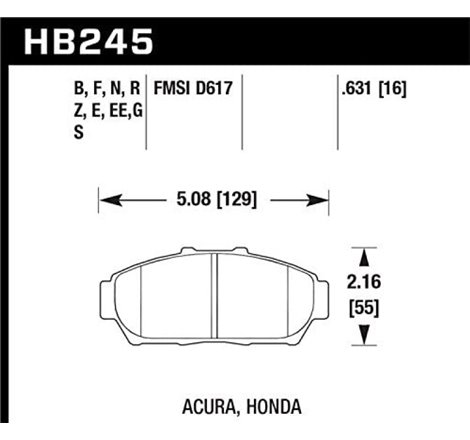 Hawk Performance ER-1 Motorsport Brake Pads