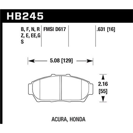 Hawk Performance ER-1 Motorsport Brake Pads