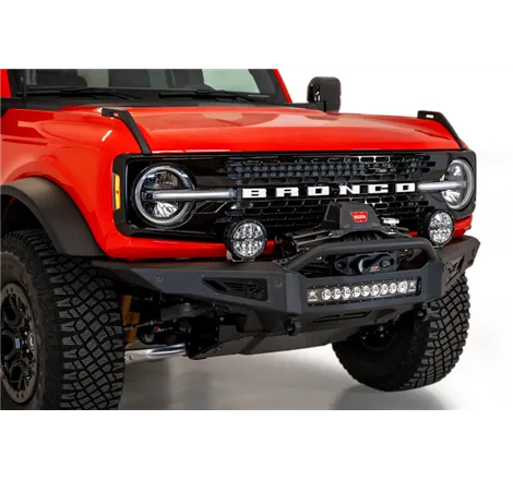 Addictive Desert Designs 2021+ Ford Bronco Rock Fighter Front Bumper - Hammer Black