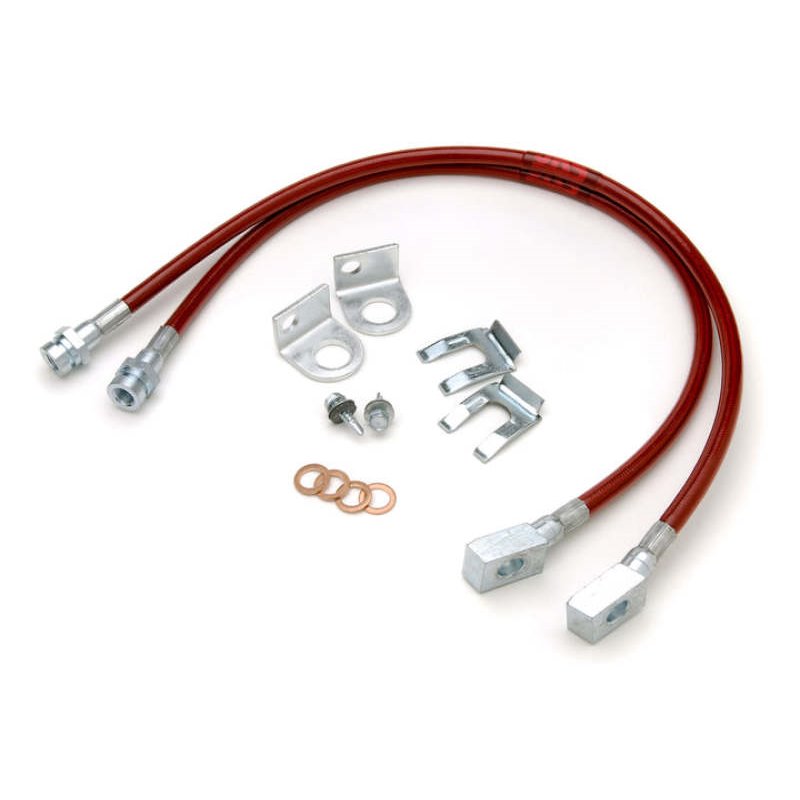 JKS Manufacturing Jeep Wrangler YJ HD Extended Brake Line - Front