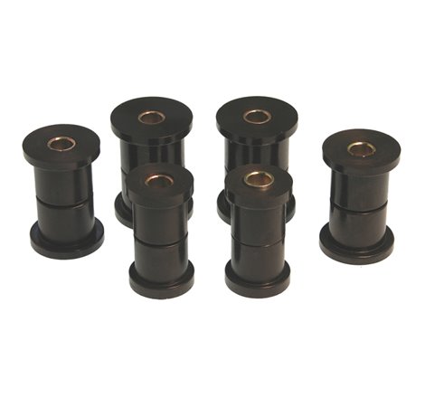 Prothane 81-87 GM K30 Rear Spring & Shackle Bushings (w/ 1 3/8in OD Frame Shackle Bush) - Black