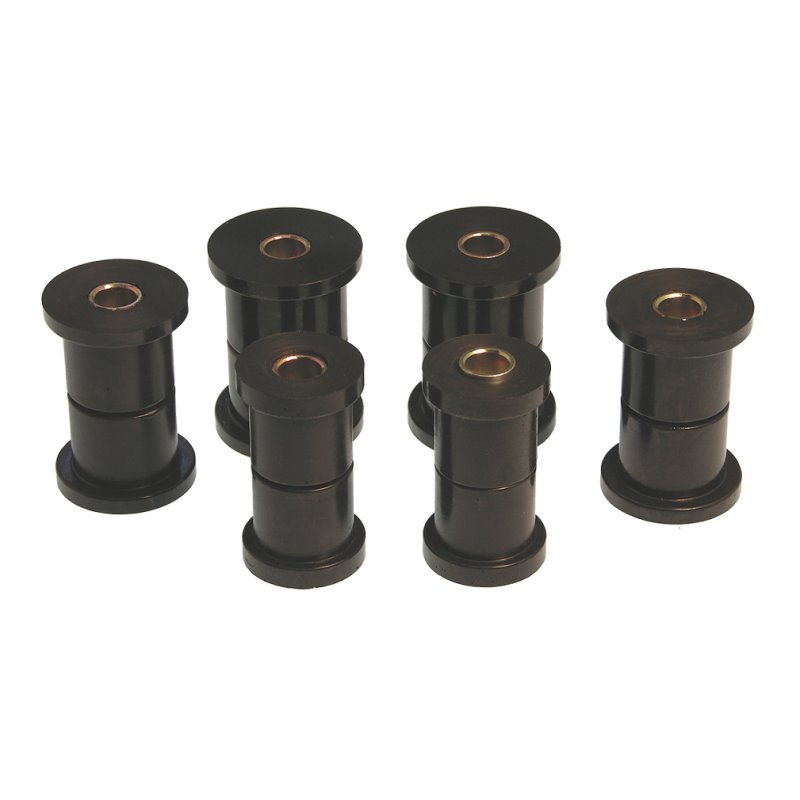 Prothane 81-87 GM K30 Rear Spring & Shackle Bushings (w/ 1 3/8in OD Frame Shackle Bush) - Black